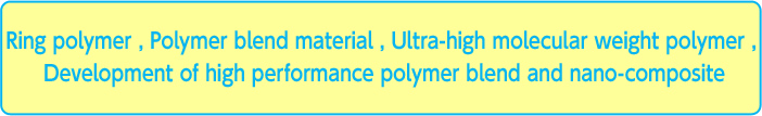 Ring polymer, Polymer blend material, Ultra-high molecular weight polymer, Development of high performance polymer blend and nano-composite